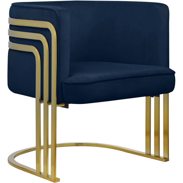 Meridian Rays Stationary Fabric Accent Chair 533Navy IMAGE 1