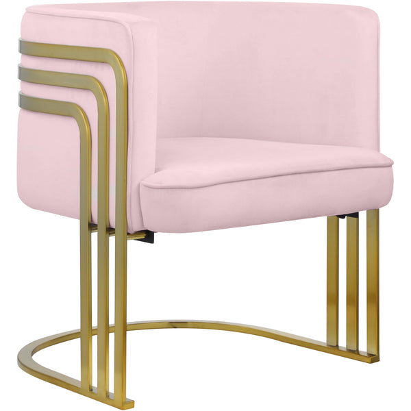 Meridian Rays Stationary Fabric Accent Chair 533Pink IMAGE 1