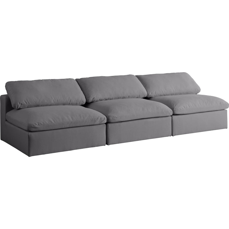 Meridian Serene Stationary Fabric Sofa 601Grey-S117 IMAGE 1