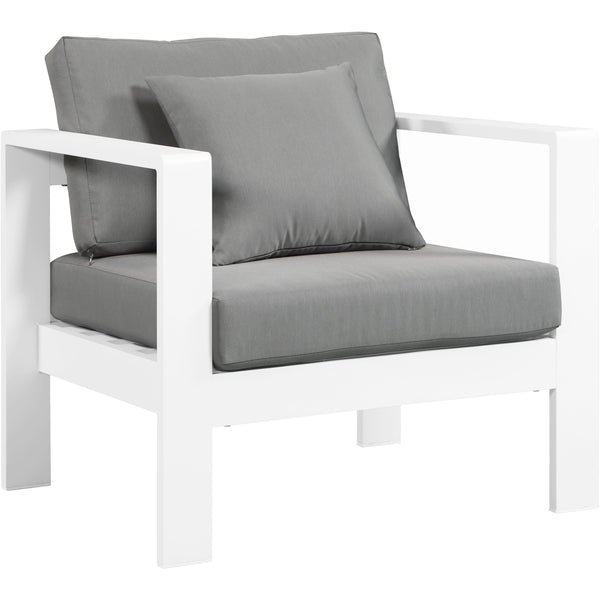 Meridian Outdoor Seating Chairs 375Grey-Chair IMAGE 1