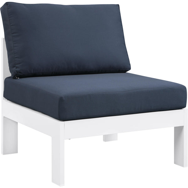Meridian Outdoor Seating Chairs 375Navy-Armless IMAGE 1