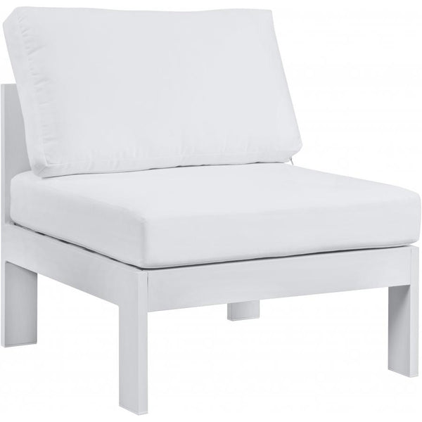 Meridian Outdoor Seating Chairs 375White-Armless IMAGE 1