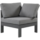Meridian Outdoor Seating Chairs 376Grey-Corner IMAGE 1