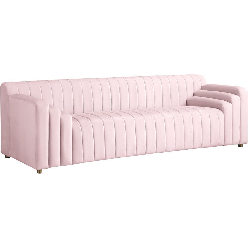 Meridian Naya Stationary Fabric Sofa 637Pink-S IMAGE 1