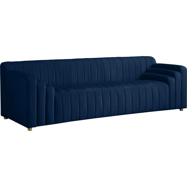 Meridian Naya Stationary Fabric Sofa 637Navy-S IMAGE 1