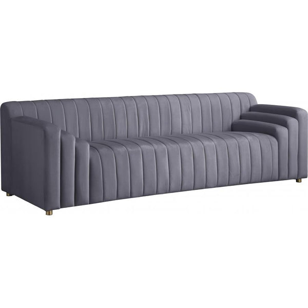Meridian Naya Stationary Fabric Sofa 637Grey-S IMAGE 1