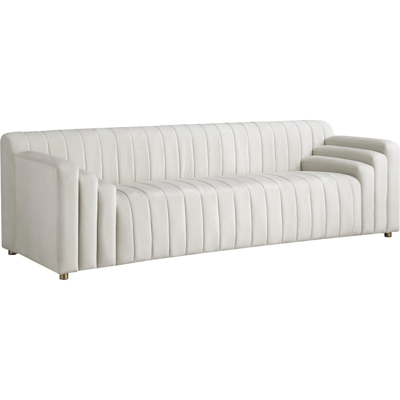 Meridian Naya Stationary Fabric Sofa 637Cream-S IMAGE 1