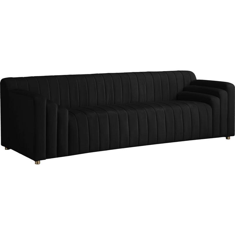 Meridian Naya Stationary Fabric Sofa 637Black-S IMAGE 1