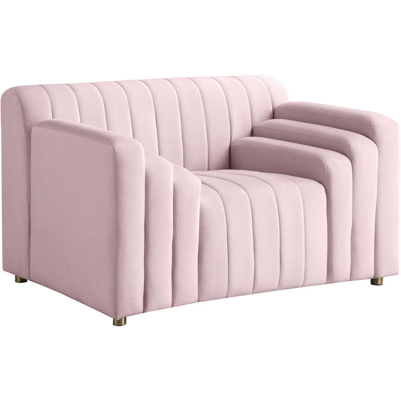 Meridian Naya Stationary Fabric Chair 637Pink-C IMAGE 1