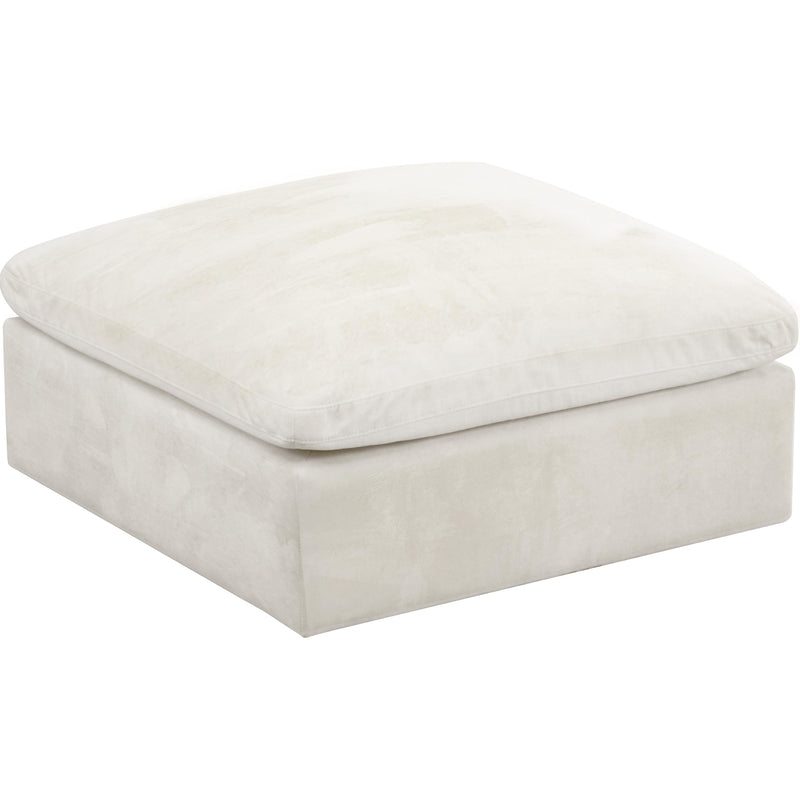 Meridian Cozy Fabric Ottoman 634Cream-Ott IMAGE 1