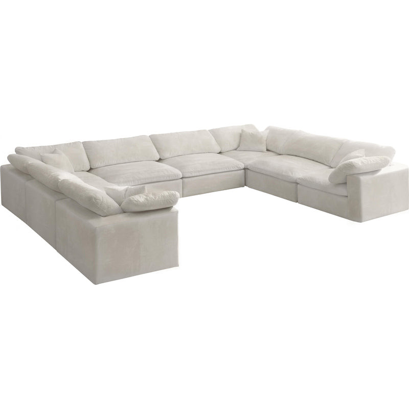 Meridian Cozy Fabric 8 pc Sectional 634Cream-Sec8A IMAGE 1