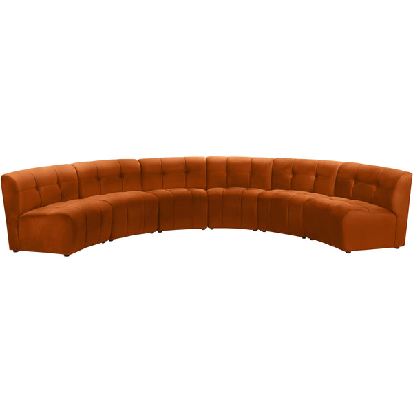 Meridian Limitless Fabric 6 pc Sectional 645Cognac-6PC IMAGE 1