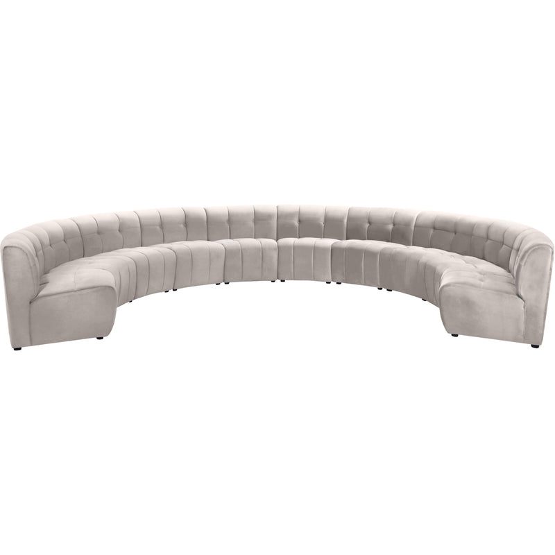 Meridian Limitless Fabric 10 pc Sectional 645Cream-10PC IMAGE 1