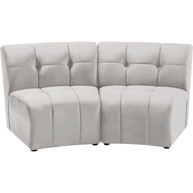 Meridian Limitless Fabric 2 pc Sectional 645Cream-2PC IMAGE 1