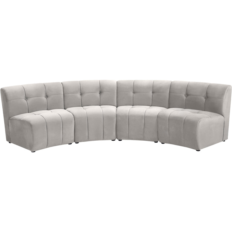 Meridian Limitless Fabric 4 pc Sectional 645Cream-4PC IMAGE 1