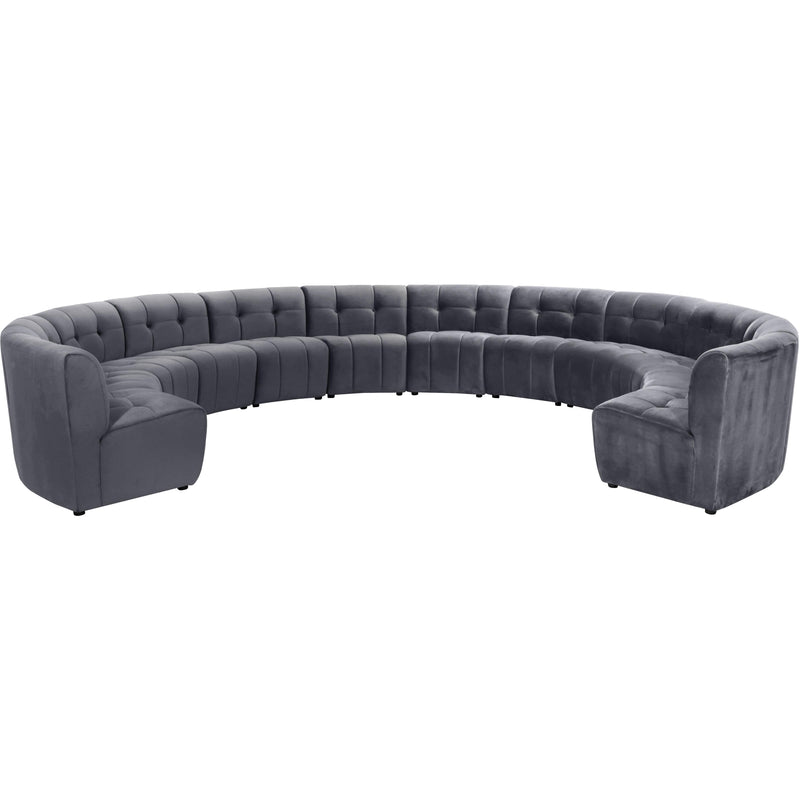 Meridian Limitless Fabric 12 pc Sectional 645Grey-12PC IMAGE 1