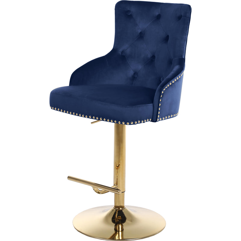 Meridian Claude Adjustable Height Stool 713Navy IMAGE 1
