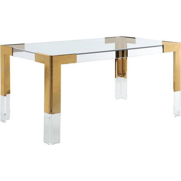 Meridian Casper Dining Table with Glass Top 715-T IMAGE 1