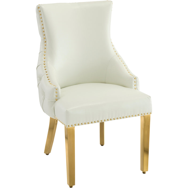 Meridian Tuft Dining Chair 730White-C IMAGE 1