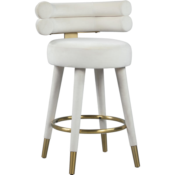 Meridian Fitzroy Counter Height Stool 798Cream-C IMAGE 1