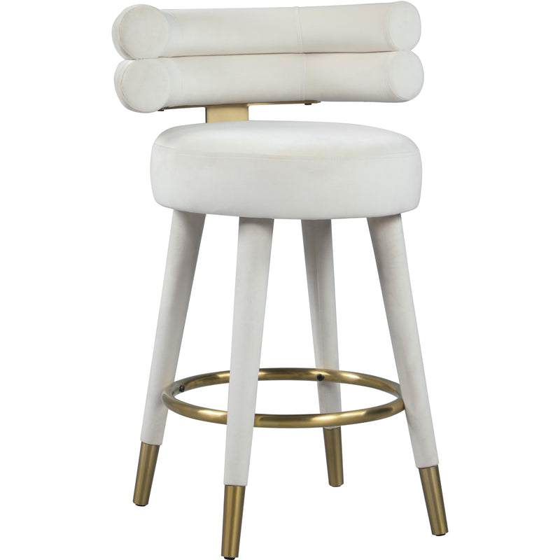 Meridian Fitzroy Counter Height Stool 798Cream-C IMAGE 1