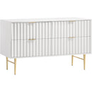 Meridian Modernist 4-Drawer Dresser 801White-D IMAGE 1