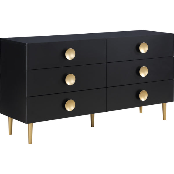 Meridian Zayne 6-Drawer Dresser 842Black-D IMAGE 1