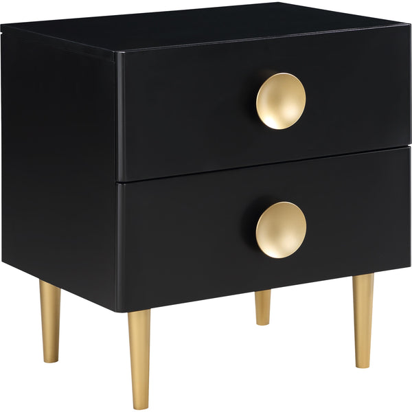 Meridian Zayne 2-Drawer Nightstand 842Black-NS IMAGE 1