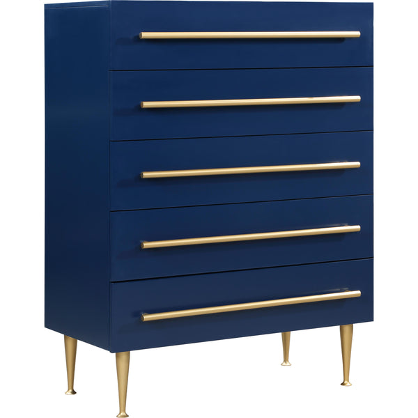 Meridian Marisol 5-Drawer Chest 844Navy-CH IMAGE 1
