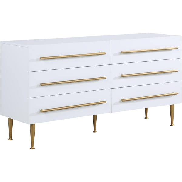 Meridian Marisol 6-Drawer Dresser 844White-D IMAGE 1