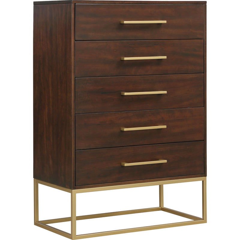 Meridian Maxine 5-Drawer Chest 848Brown-CH IMAGE 1