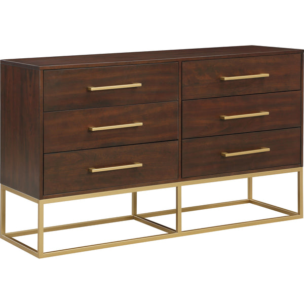 Meridian Maxine 6-Drawer Dresser 848Brown-D IMAGE 1