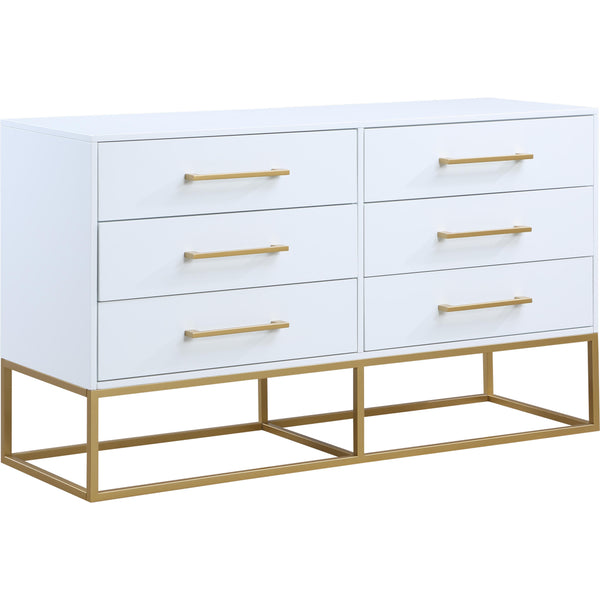 Meridian Maxine 6-Drawer Dresser 848White-D IMAGE 1