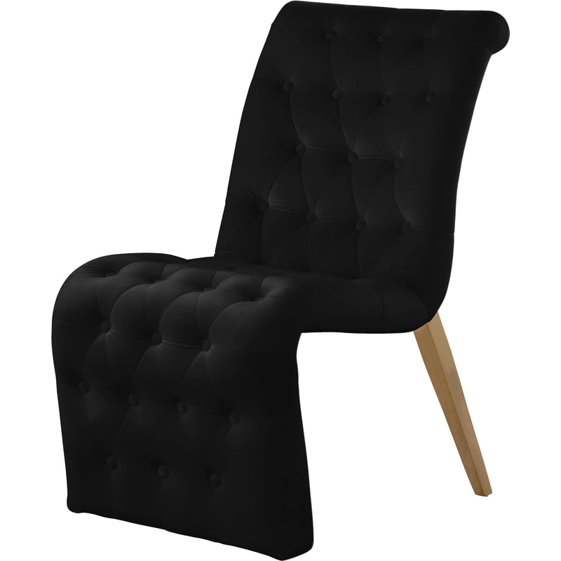 Meridian Curve Dining Chair 920Black-C IMAGE 1