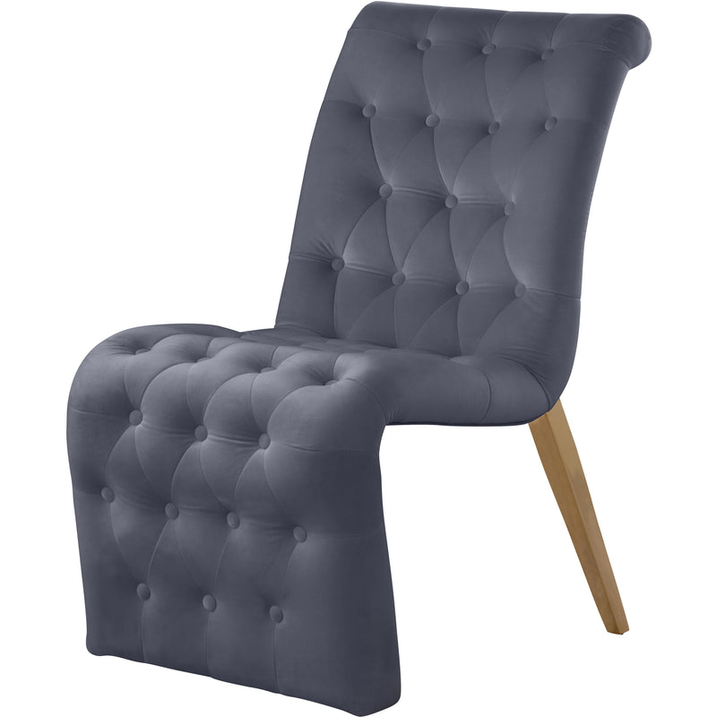 Meridian Curve Dining Chair 920Grey-C IMAGE 1