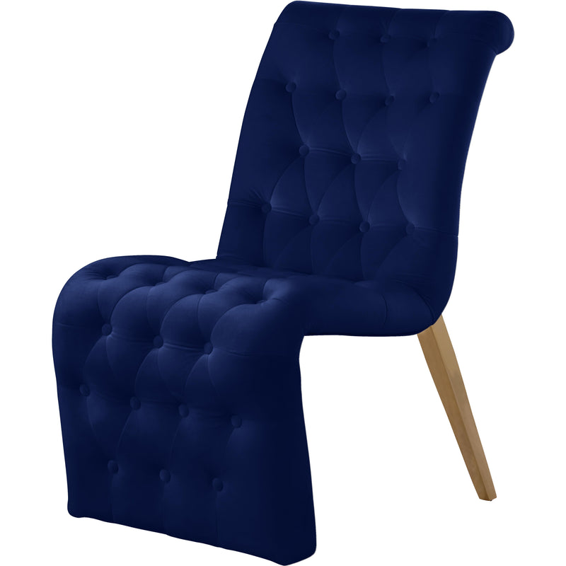Meridian Curve Dining Chair 920Navy-C IMAGE 1