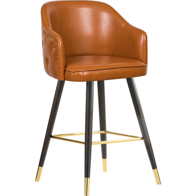Meridian Barbosa Counter Height Stool 900Cognac-C IMAGE 1