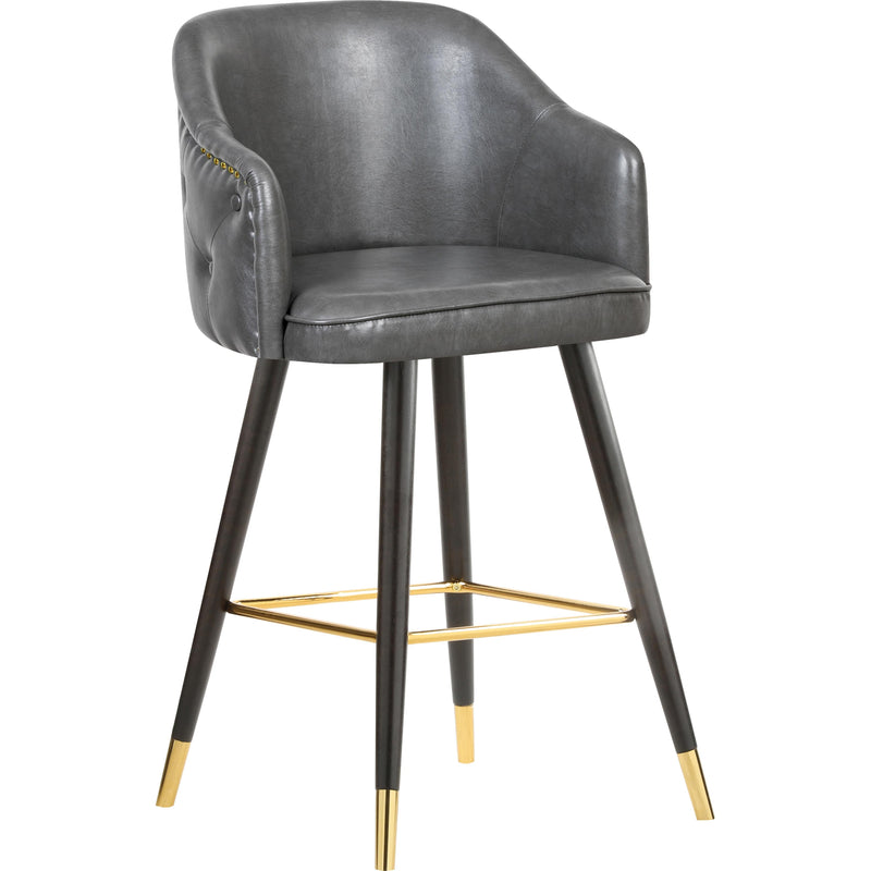 Meridian Barbosa Counter Height Stool 900Grey-C IMAGE 1
