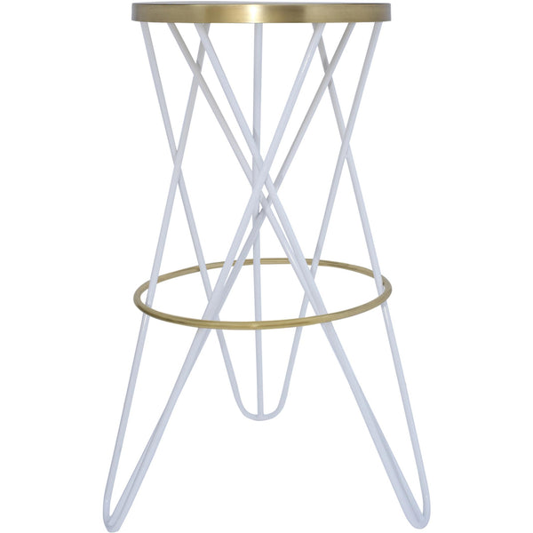 Meridian Mercury Pub Height Stool 946White IMAGE 1
