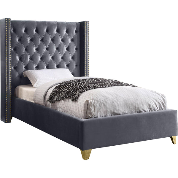 Meridian Barolo Twin Upholstered Platform Bed BaroloGrey-T IMAGE 1