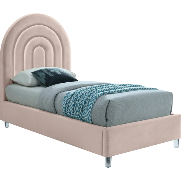 Meridian Rainbow Twin Upholstered Platform Bed RainbowPink-T IMAGE 1