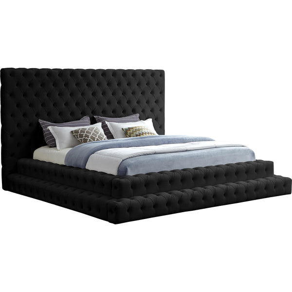 Meridian Revel King Upholstered Platform Bed RevelBlack-K IMAGE 1