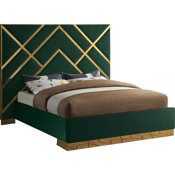 Meridian Vector King Upholstered Platform Bed VectorGreen-K IMAGE 1