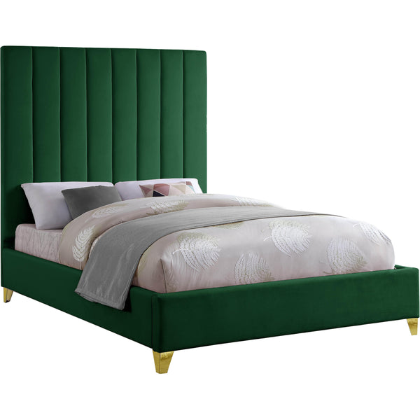 Meridian Via King Upholstered Platform Bed ViaGreen-K IMAGE 1