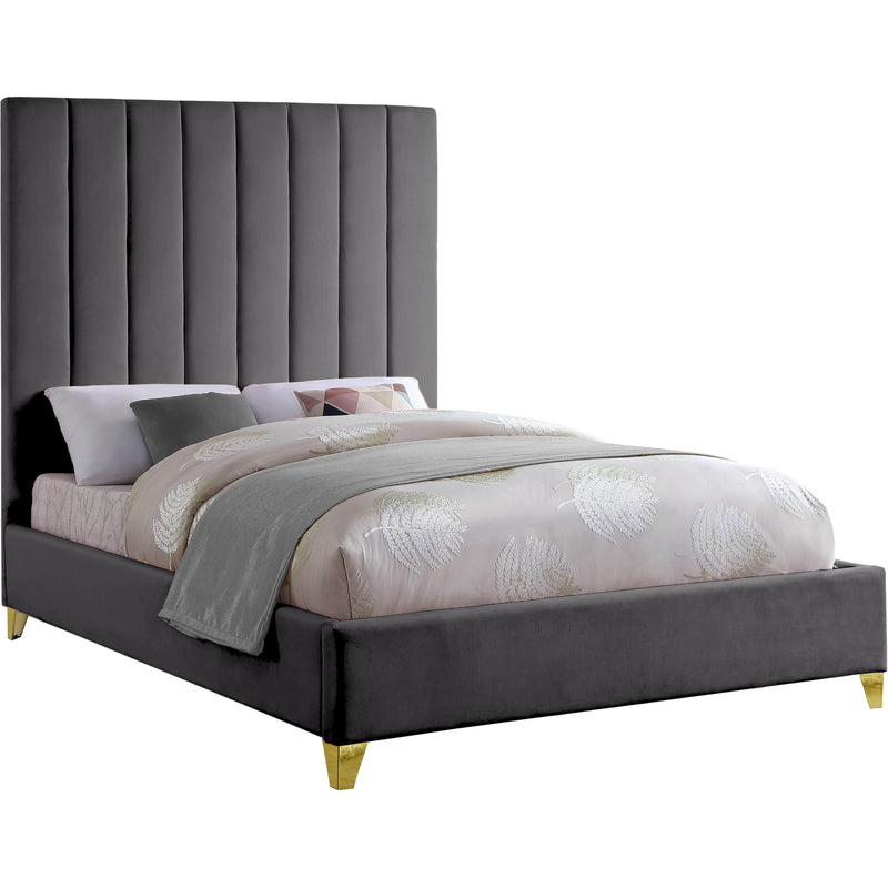 Meridian Via Queen Upholstered Platform Bed ViaGrey-Q IMAGE 1