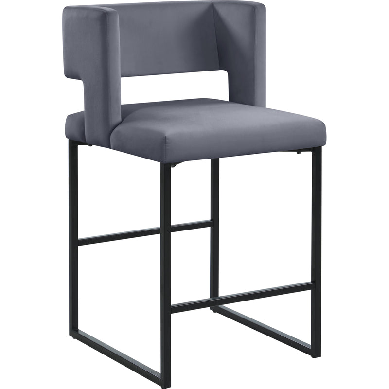 Meridian Caleb Counter Height Stool 970Grey-C IMAGE 1