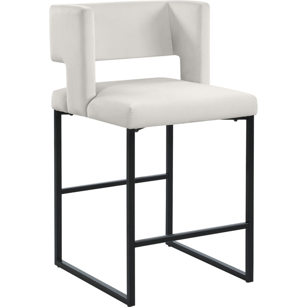 Meridian Caleb Counter Height Stool 970Cream-C IMAGE 1