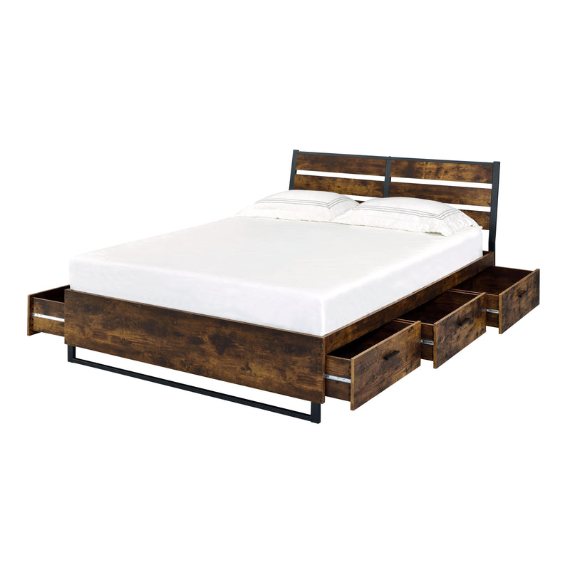 Acme Furniture Juvanth King Panel Bed with Storage 24257EK IMAGE 2