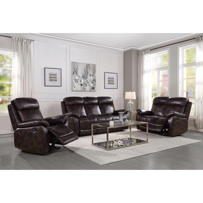 Acme Furniture Perfiel Reclining Leather Loveseat LV00067 IMAGE 8