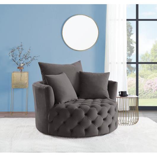 Acme Furniture Zunyas Stationary Fabric Accent Chair AC00292 IMAGE 1